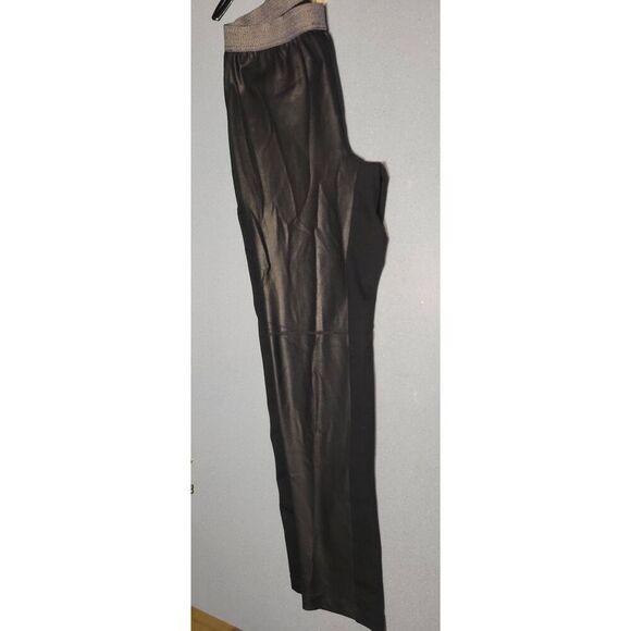 Chico's pleather front leggings. 0=small black Womens - Picture 7 of 12